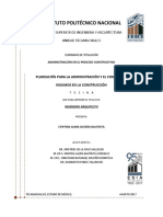 Planeación para La Administración y El Control de Insumos en La Construcción