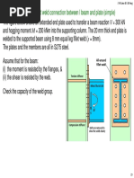 Example 2a: All-Round Fillet Weld Connection Between I Beam and Plate (Simple)