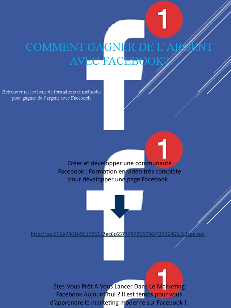 Comment Gagner De L Argent Avec Facebook Facebook Publicite