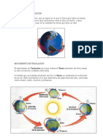 Movimientos de La Tierra (Rotación y Traslación)