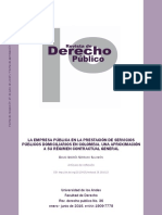 La Empresa Pública en La Prestación de Servicios Públicos Domiciliarios en Colombia. Una Aproximación A Su Régimen Contractual General