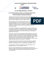 Informe PPTP 2020 Con Relación A Actividades Desarrolladas