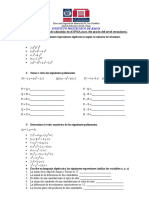 Temario para Examen de Admisión en El IPHA para 4to Grado Del Nivel Secundario MATEMATICA