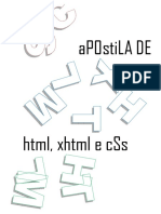 HTML,Xhtml e CSS