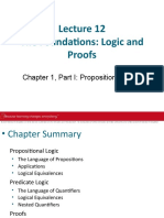 The Foundations: Logic and Proofs: Chapter 1, Part I: Propositional Logic