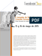 II Jornadas de Reflexion Sobre Creacion Coreografica en Danza Normas para Presentacion de Ponencias PDF