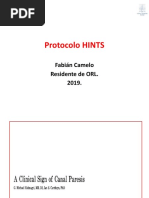 Protocolo Hints | PDF | Neuroimagen | Vértigo