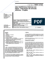 Projetos de tubulação para entrada telefônica subterrânea