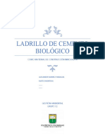 LADRILLO DE CEMENTO BIOLÓGICO