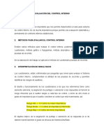 Cuestionario Con Escala de Valores para - Evaluar - Control - Interno