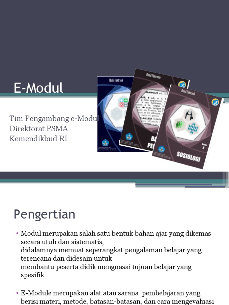Pengertian dan Karakteristik E-Modul | PDF