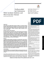 Associations of Per Uoroalkyl and Poly Uoroalkyl Substances With Incident Diabetes and Microvascular Disease
