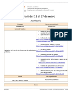 Actividad 1 Semana 6 Matemáticas II, Semana Del 11 Al 17 de Mayo de 2020