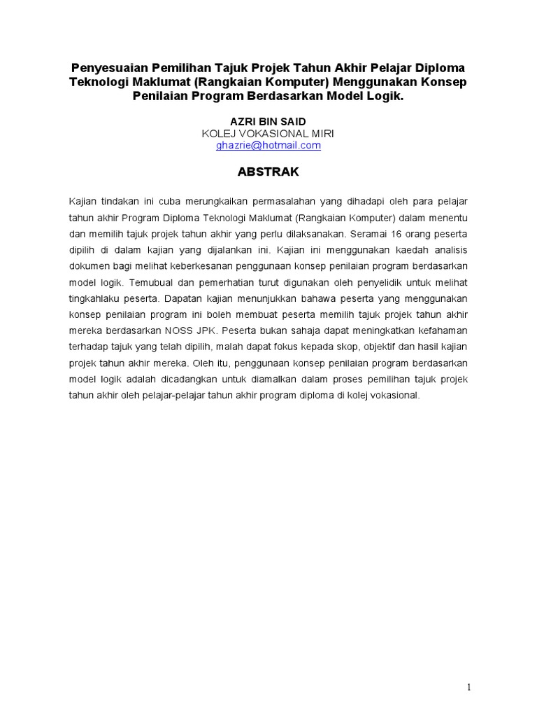 Kajian Tindakan Espedip 2020 Pdf