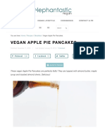 Vegan Apple Pie Pancakes | Elephantastic Vegan