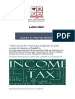 Income and Corporate Taxation