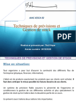 Techniques de Prévision Et Gestion de Stock État D'avancement Séance 2