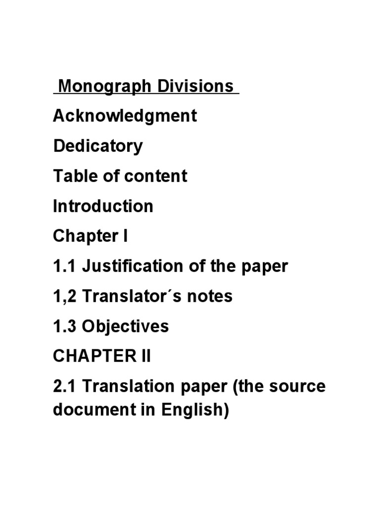 Monograph Divisions | PDF | Language Arts & Discipline