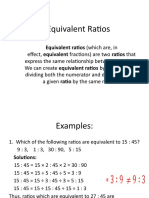 Equivalent Ratios (Which Are, in