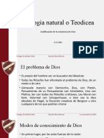 Teología Natural o Teodicea