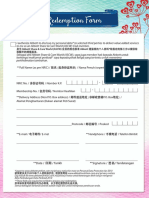 Redemption Form: 身为 Abbott Share & Care World (ASCW) 会员的我也核准 Abbott 透露我的个人资料*给指定的第三方以提供给 我额外的增值服务。