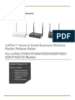 Cnpilot™ Home & Small Business Wireless Router Release Notes For Cnpilot R190V/R190W/R200/R200P/R201/ R201P/R201W Models