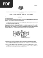 Download Harry Potter Promotional Requirements by Jester SN467696 doc pdf
