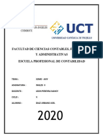 Facultad de Ciencias Contables, Financieras Y Administrativas Escuela Profesional de Contabilidad