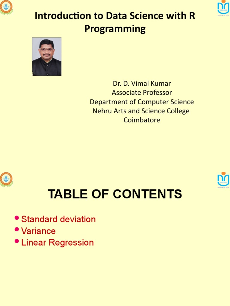 Introduction To Data Science With R Programming | PDF | Standard ...