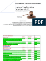 Remates Judiciales en El D.F.