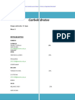 INFORME 11 Carbohidratos