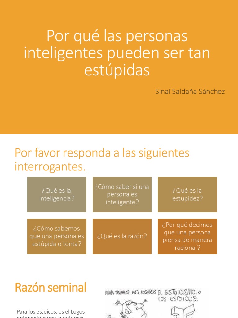 Por Qué Las Personas Inteligentes Pueden Ser Tan | PDF | Razón ...