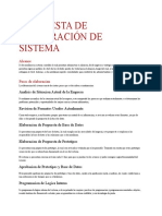 Propuesta de Elaboración de Sistema