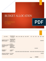 Budget Allocation: Sti College Cotabato Ivy Y. Jordan