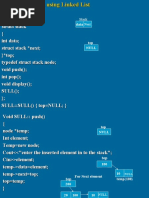 Class SULL (Struct Stack (Int Data Struct Stack Next ) Top Typedef Struct Stack Node Void Push Int Pop Void Display SULL ) SULL::SULL (Top NULL )