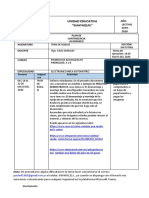 Plan de contingencia académico de Tren de Rodaje