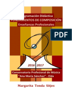 FUNDAMENTOS DE COMPOSICIÓN curso 2016-2017
