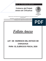 Ley de Ingresos Del Estado de Chihuahua 2020