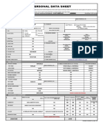 Personal Data Sheet