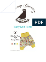 Bombatxos - Whimsy Couture Baby Knit Pants Sewing Pattern