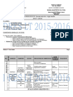 Progression - 6ème & 1A 2015-2016