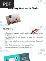 Reading Academic Text