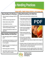 Mango Handling Practices: Good Mango Handling Better Mango Quality Happier Mango Customers More Mango Sales!