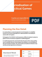 Periodisation of Tactical Games