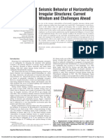 Seismic Behavior of Horizontally Irregular Structures Current Wisdom and Challenges Ahead PDF