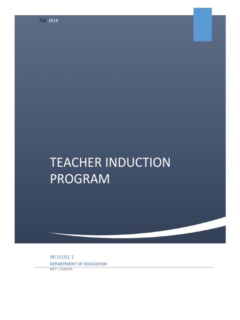 Teacher Induction Program Overview | PDF | Schools | Teachers