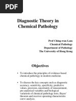 Chemical Pathology Workshop II - Diagnostic Theory in Chemical Pathology (2017.11.14)