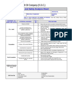 Job Safety Analysis Sheet: Manual Excavation
