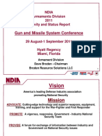 Gun and Missile System Conference: Ndia Armaments Division 2011 Activity and Status Report
