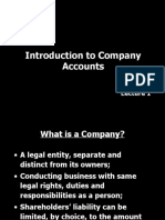 Lecture1 On Introduction To Company Accounts